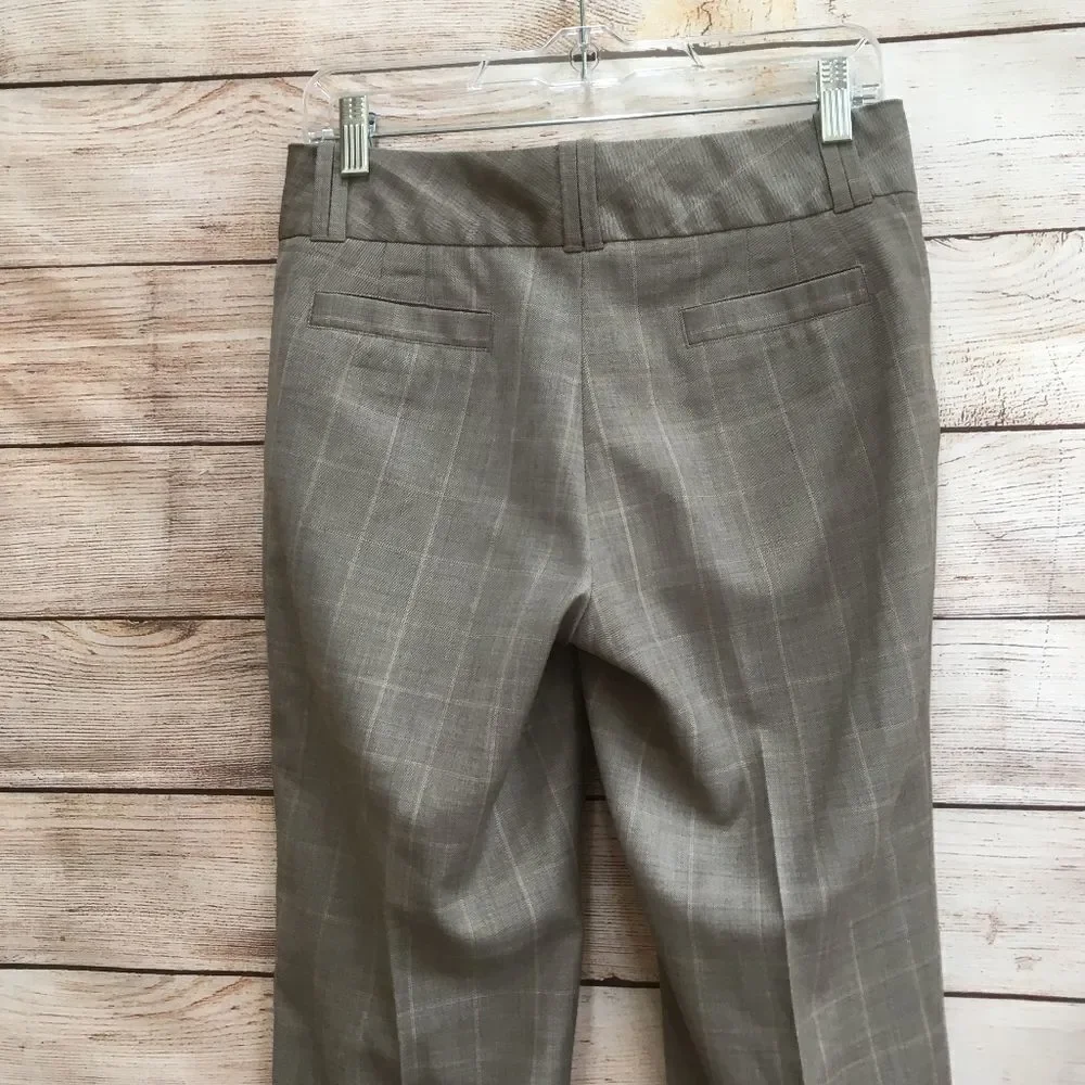 BANANA REPUBLIC JACKSON FIT WIDE LEG PANTS IN WINDOWPANE‎ PLAID WOOL - Picture 4 of 7